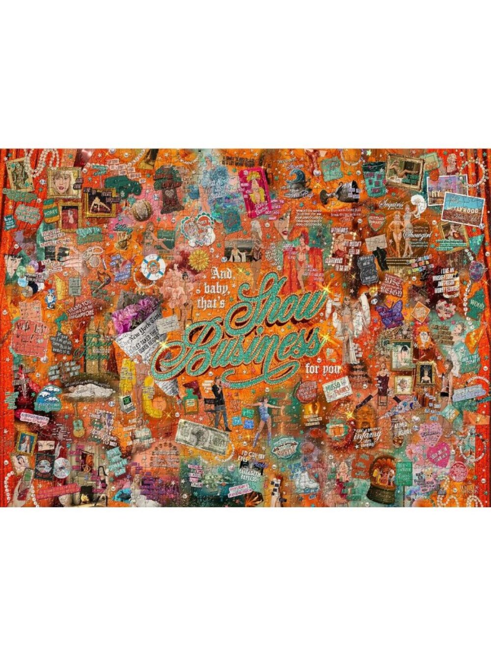 Showgirl Inspired 500-Piece Jigsaw Puzzle with Lyrics & Easter Eggs - Fun Gift